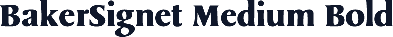 BakerSignet Medium Bold