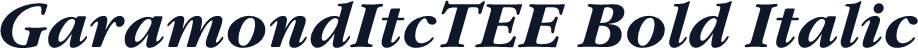 GaramondItcTEE Bold Italic