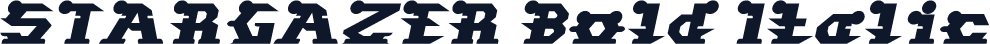 STARGAZER Bold Italic