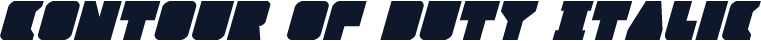 Contour of Duty Italic