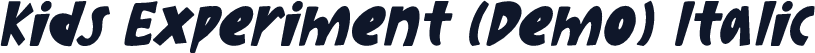 Kids Experiment (Demo) Italic