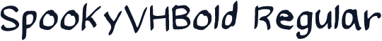 SpookyVHBold Regular