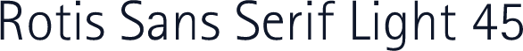 Rotis Sans Serif Light 45