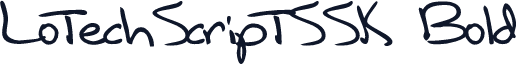 LotechScriptSSK Bold