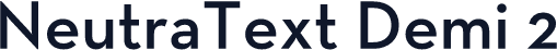 NeutraText Demi 2
