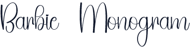 Barbie Monogram