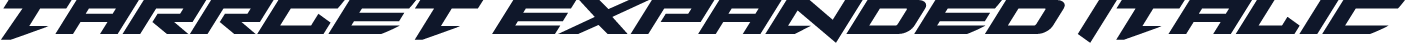 Tarrget Expanded Italic
