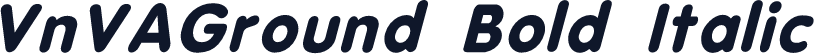 VnVAGround Bold Italic
