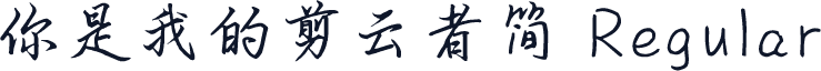 你是我的剪云者简 Regular
