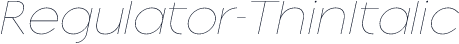 Regulator-ThinItalic