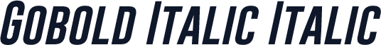 Gobold Italic Italic