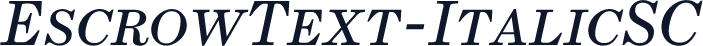 EscrowText-ItalicSC