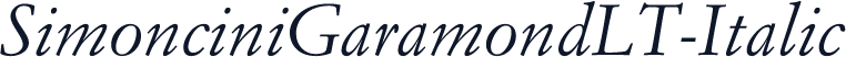 SimonciniGaramondLT-Italic