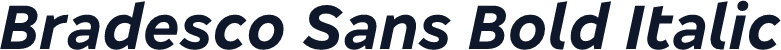 Bradesco Sans Bold Italic