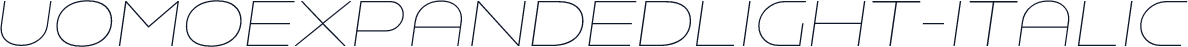 ☞UomoExpandedLight-Italic