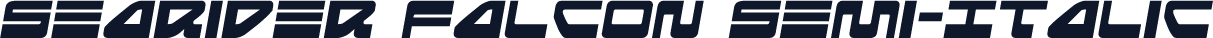 Searider Falcon Semi-Italic