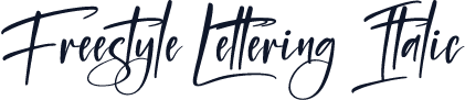 Freestyle Lettering Italic