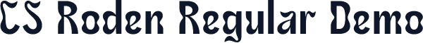 CS Roden Regular Demo
