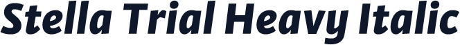 Stella Trial Heavy Italic