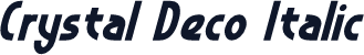 Crystal Deco Italic