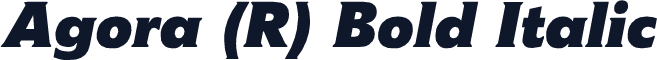 Agora (R) Bold Italic