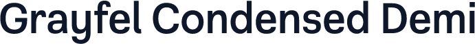 Grayfel Condensed Demi