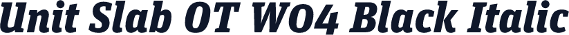 Unit Slab OT W04 Black Italic