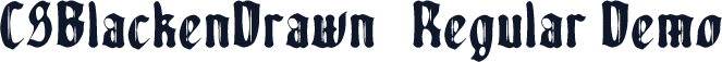 CSBlackenDrawn-Regular Demo
