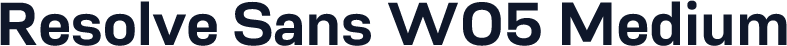 Resolve Sans W05 Medium