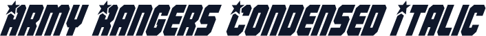 Army Rangers Condensed Italic