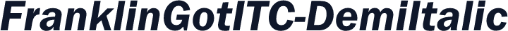 FranklinGotITC-DemiItalic