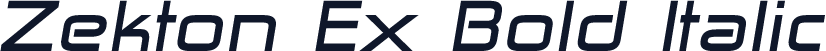Zekton Ex Bold Italic