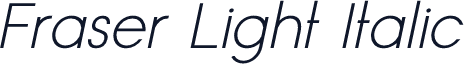 Fraser Light Italic
