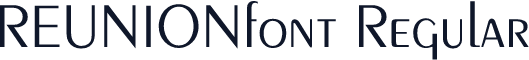 REUNIONfont Regular
