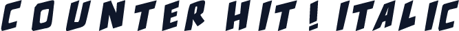 counter hit! Italic