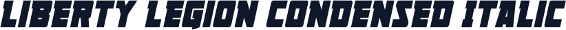 Liberty Legion Condensed Italic