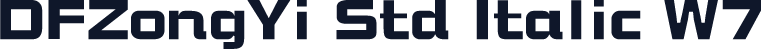 DFZongYi Std Italic W7