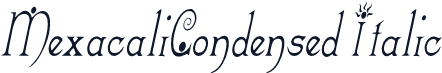 MexacaliCondensed Italic