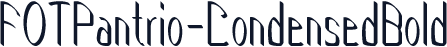 FOTPantrio-CondensedBold