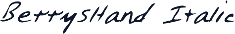BerrysHand Italic
