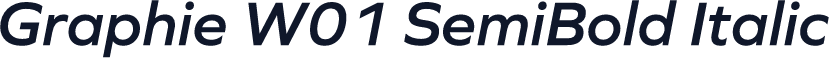 Graphie W01 SemiBold Italic