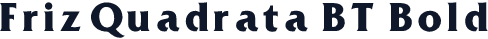 FrizQuadrata BT Bold