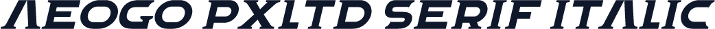 Aeogo Pxltd Serif Italic