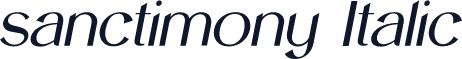sanctimony Italic