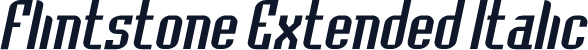 Flintstone Extended Italic