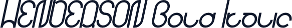 HENDERSON Bold Italic