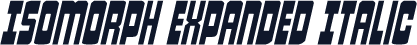Isomorph Expanded Italic