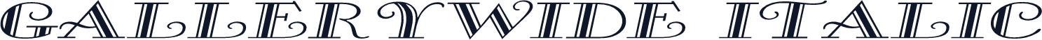 GalleryWide Italic