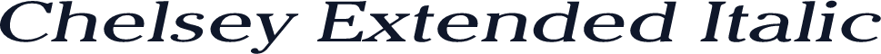 Chelsey Extended Italic