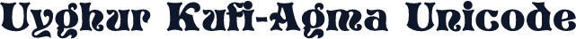 Uyghur Kufi-Agma Unicode